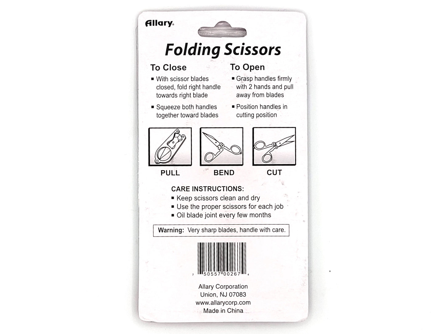 Allary 5" Folding Scissors