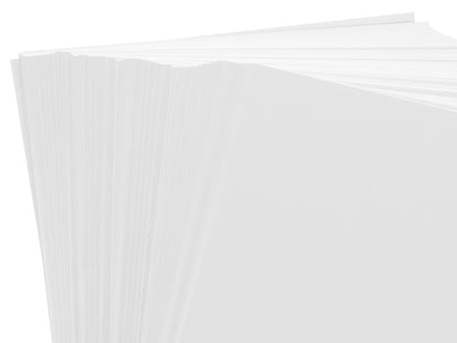 Blank Card Pack, All White, Pre-cut and scored - 4.25x5.5 folded - 250pc