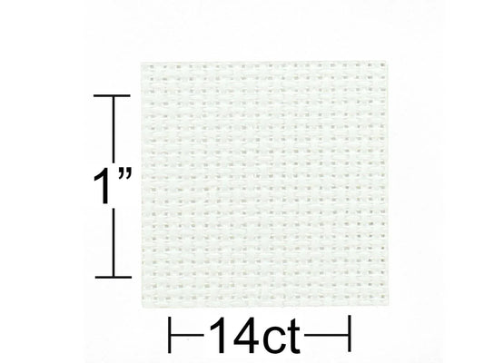 Grid with measurement of 1 inch and '14ct' label on a white background