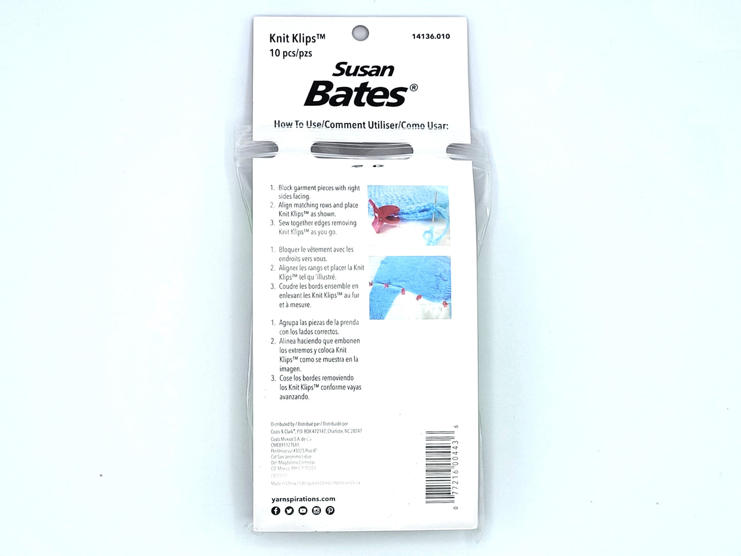 Susan Bates Knit Klips 10pcs