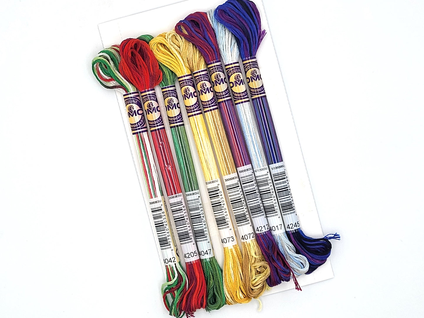 DMC Color Variations, Holiday Collection, 6-Strand Embroidery Cotton Floss, 8 variegated colors