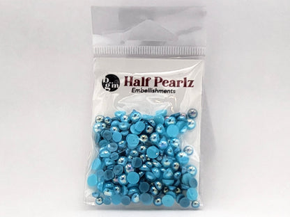 Buttons Galore AB Half Pearlz, round, iridescent, smooth finish for craft embellishments