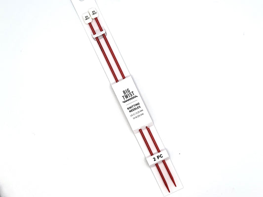 Big Twist Single Point Knitting Needles 10" and 16" multiple sizes
