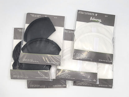 Covered Shoulder Pads by Fabany - Set-in and All-Purpose pads, set of 6