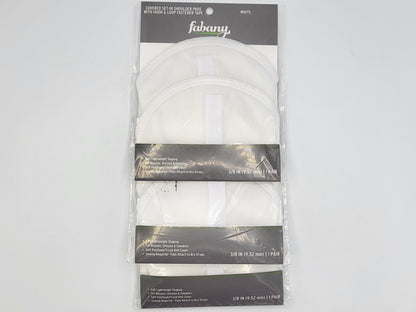 Covered Shoulder Pads by Fabany - Set-in and All-Purpose pads, set of 6