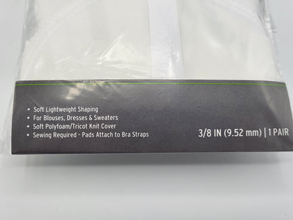 Covered Shoulder Pads by Fabany - Set-in and All-Purpose pads, set of 6