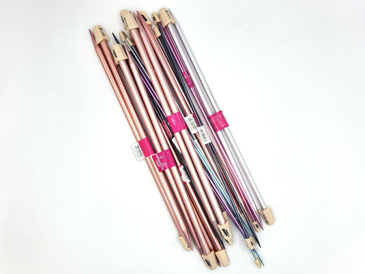 Susan Bates 14" Silvalume Single Point Knitting Needles
