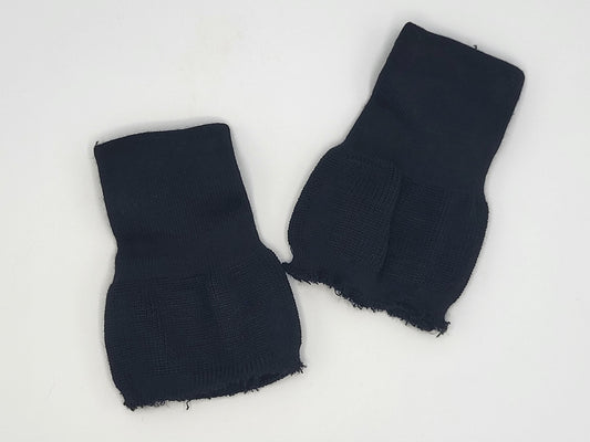Black Knitted Cuffs, 2pc set of 3 packages, Fabany