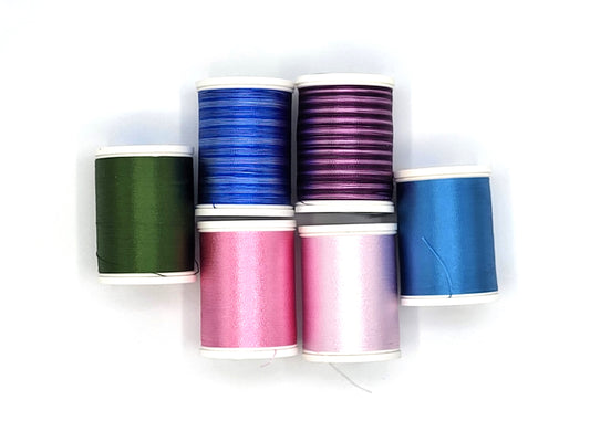 Sulky 40 wt Rayon Embroidery Thread, 6 spools mixed colors
