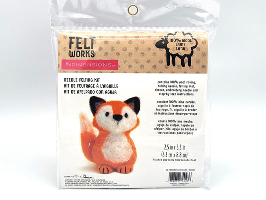 Fox Needle Felting Kit, Feltworks by Dimensions