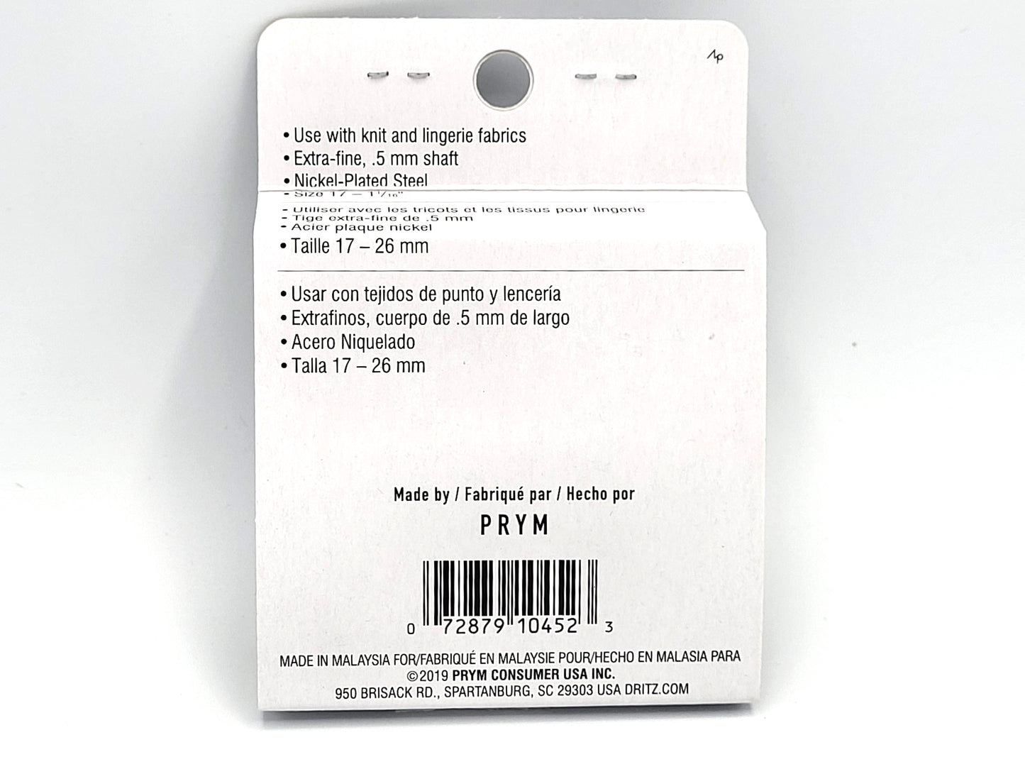 Dritz Color Ball Point Pins 240ct 1-1/16" 26mm