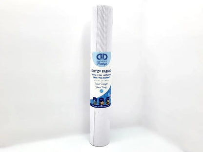 Roll of Dotz Fabric on a white background