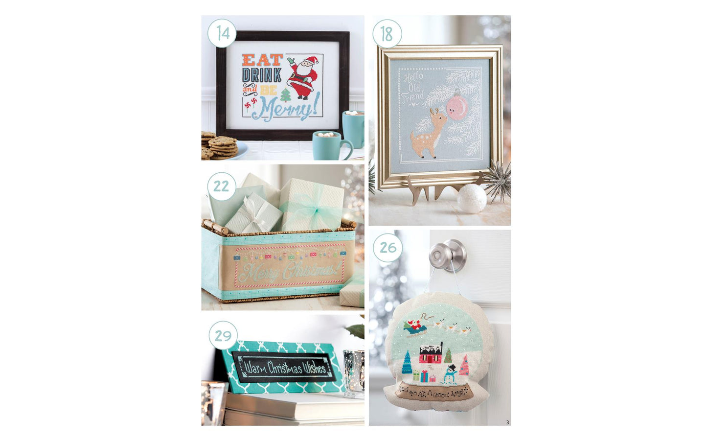 Retro Christmas Cross Stitch - Leisure Arts - Softcover Book