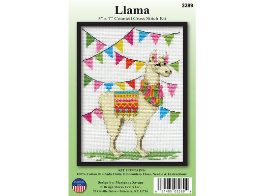 Design Works Counted Cross Stitch Llama 5" x 7"