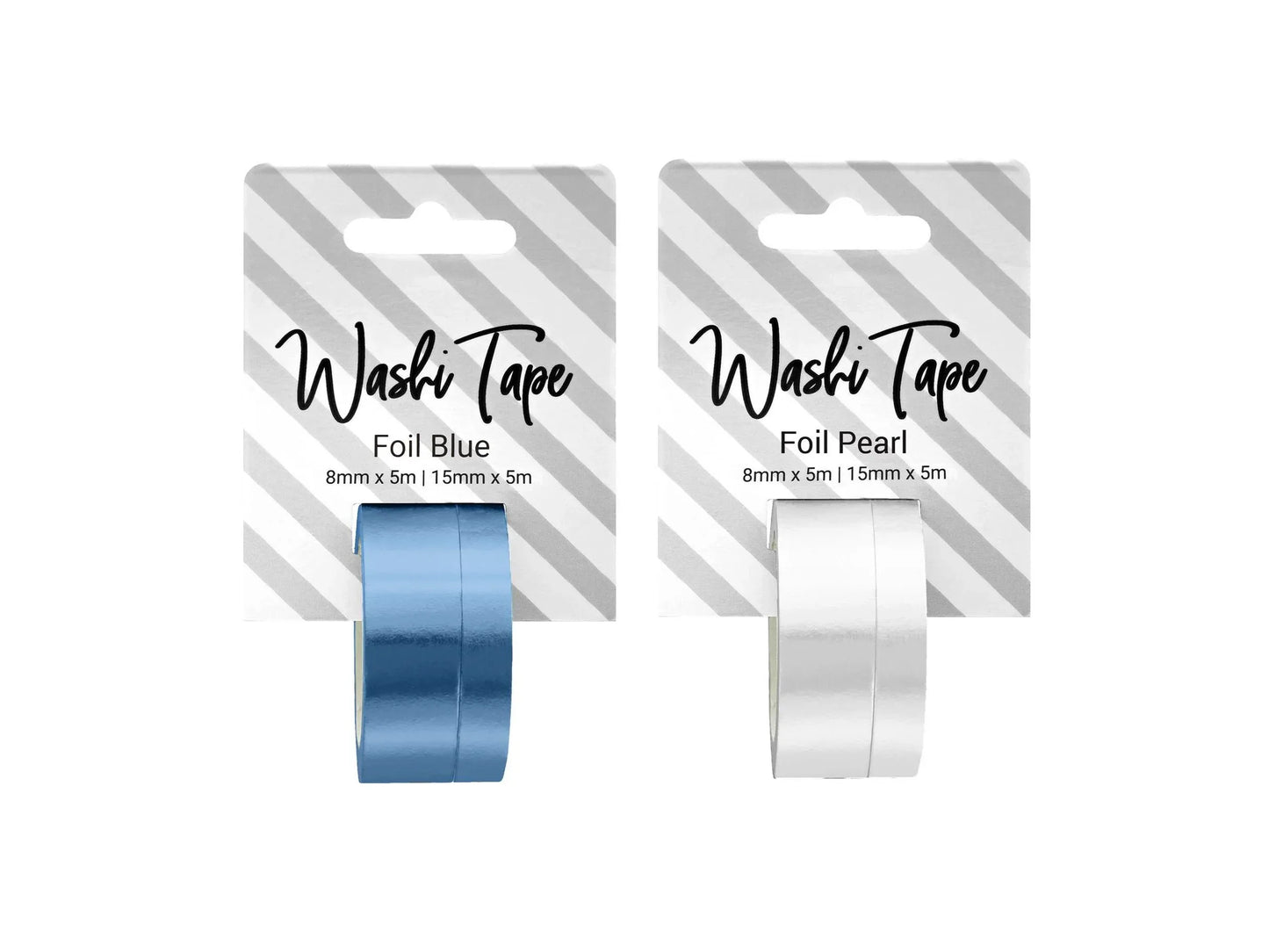 Washi Tape 8mm & 15mm x 5m - 2 colors
