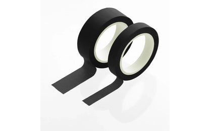 Washi Tape 8mm & 15mm x 10m - Black