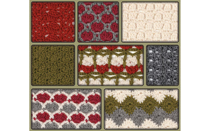 108 Crochet Cluster Stitches Book, Darla Sims - Softcover Book