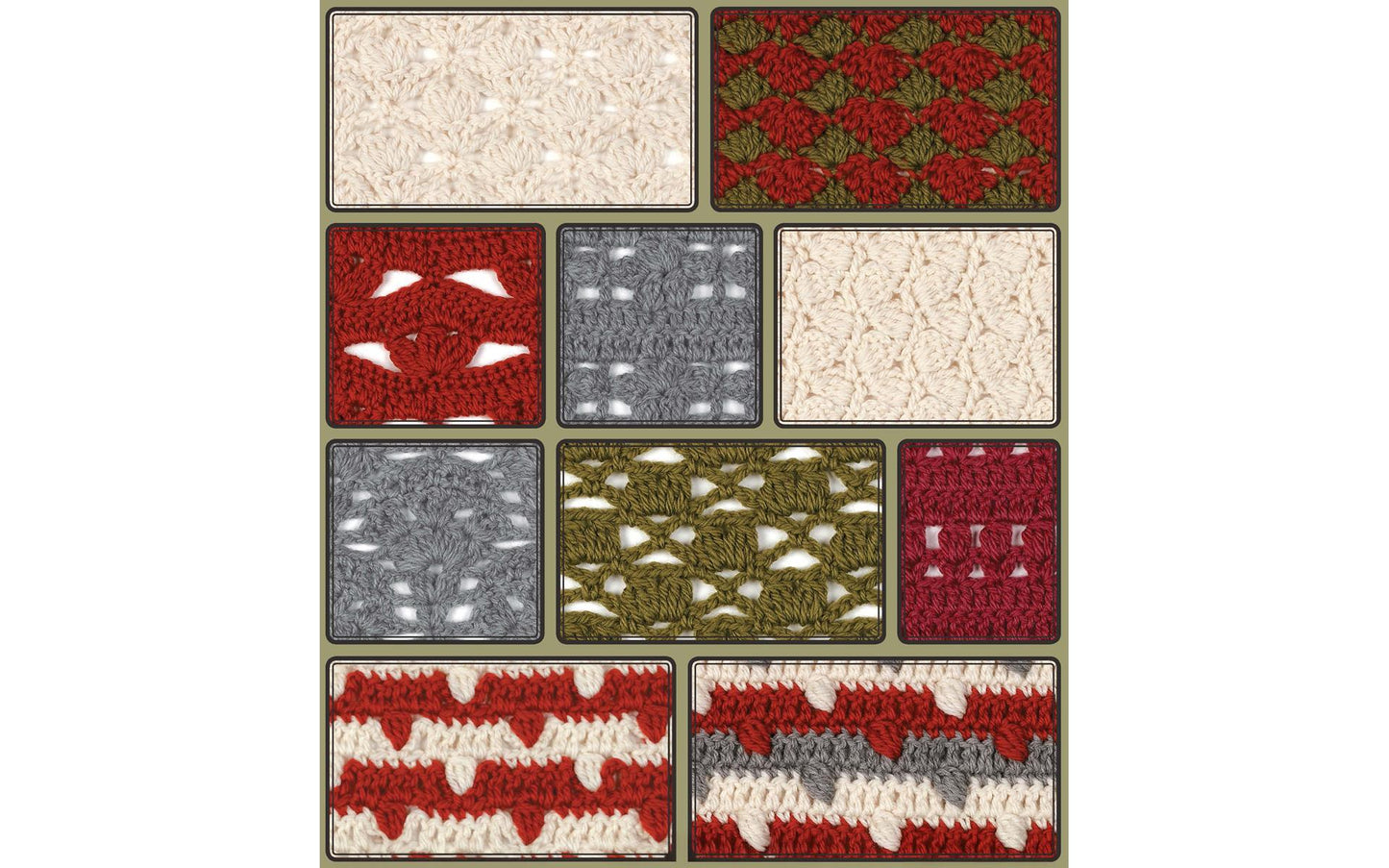 108 Crochet Cluster Stitches Book, Darla Sims - Softcover Book