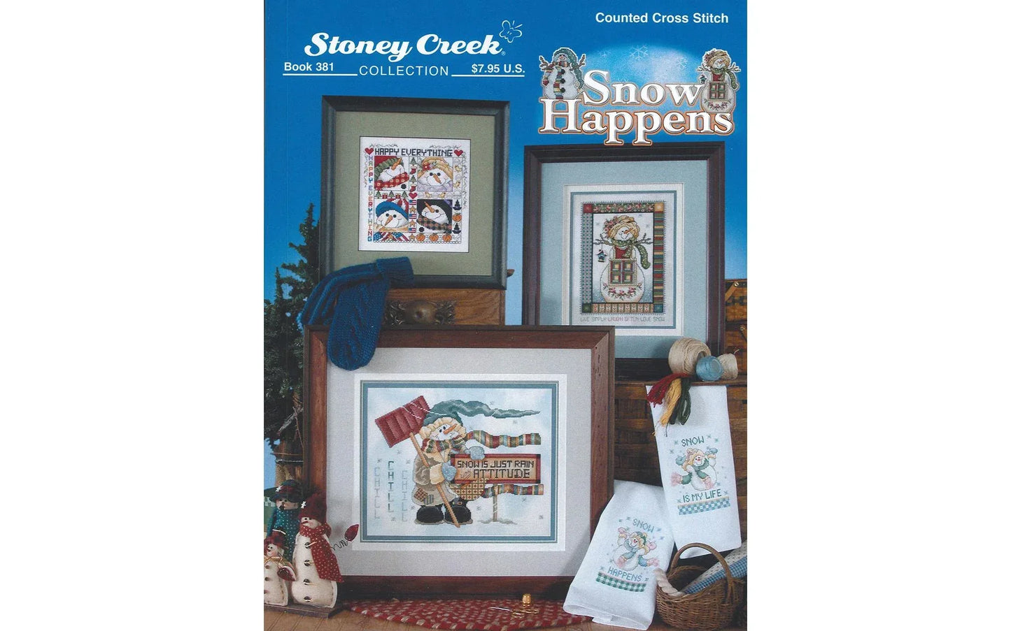 Snow Happens Cross Stitch Pattern Book - 7 Winter Designs by Stoney Creek