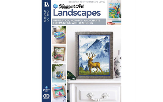 Landscapes Painting Book, Freestyle Diamond Art By Leisure Arts