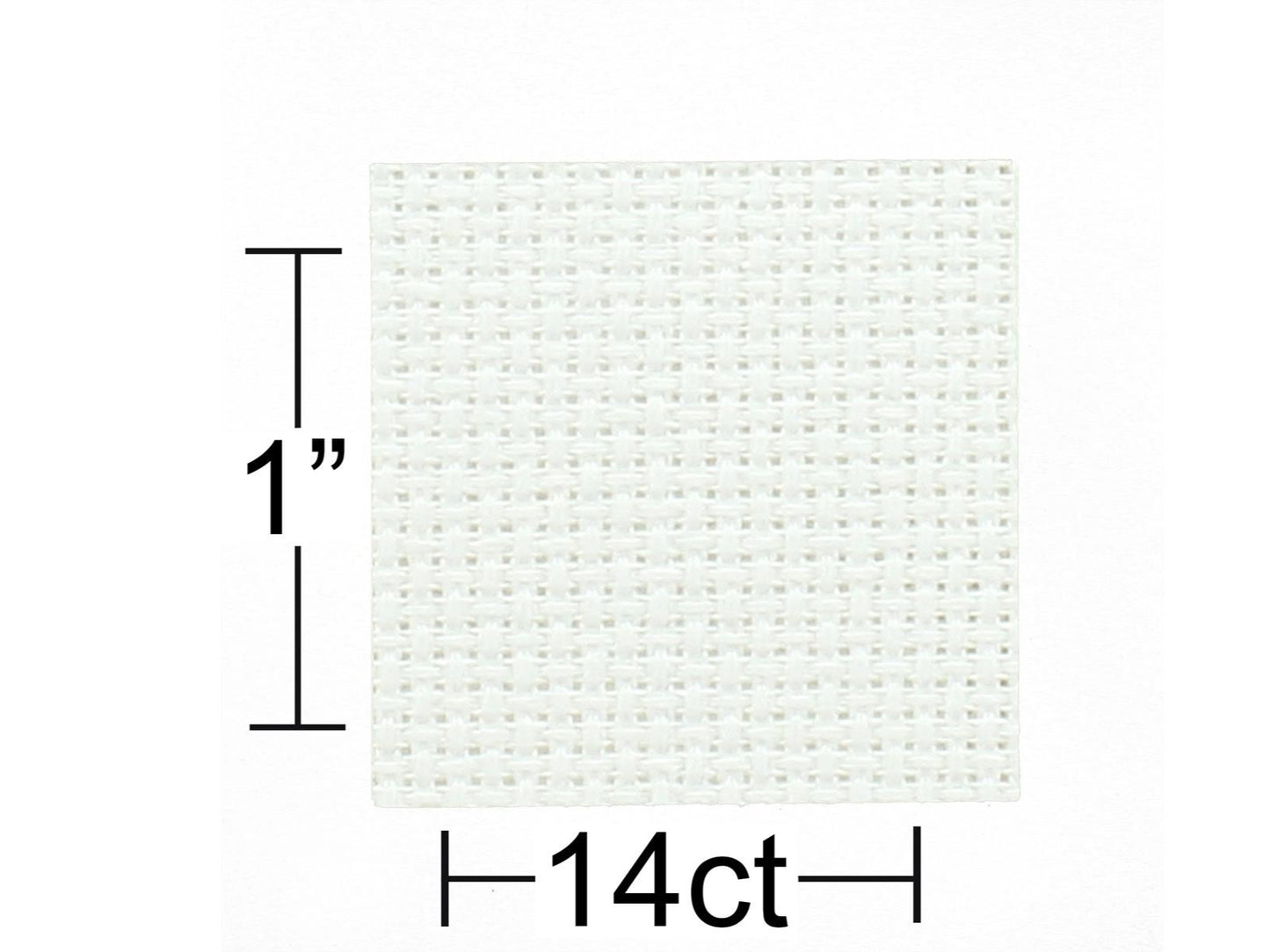 Essentials By Leisure Arts Aida Cloth 14ct Pure White 12x18"