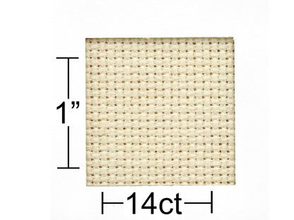 Essentials By Leisure Arts Aida Cloth 14ct Cream 12x18"