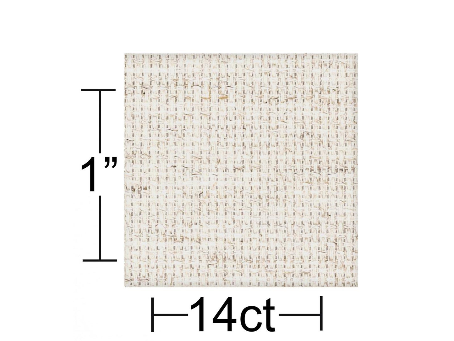 Essentials By Leisure Arts Aida Cloth 14ct Light Oatmeal 15x18"