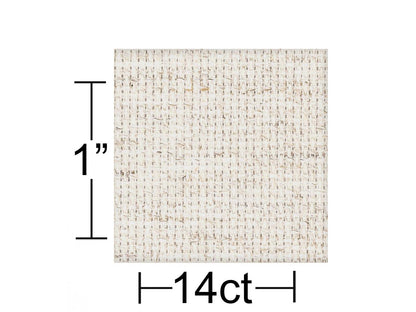 Essentials By Leisure Arts Aida Cloth 14ct Light Oatmeal 15x18"