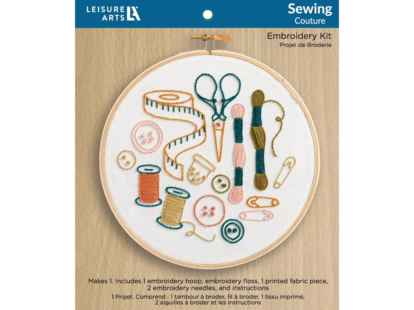 Leisure Arts Stamped Embroidery Kit 6" - Sewing Supplies