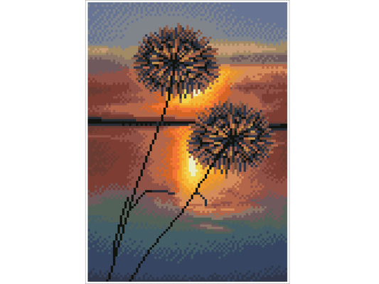 Diamond Dotz - Simply Dotz Diamond Art Kit 9.9"X13.8" - Evening Lake