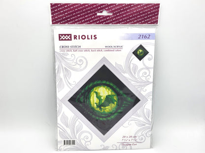 RIOLIS Counted Cross Stitch Kit 7.75"X7.75" 14ct - Dragon Eye #2162