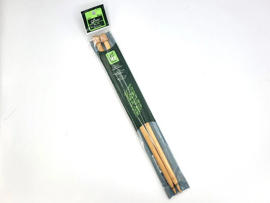 Clover Takumi Bamboo 14in Single Point Knitting Needles, multiple gauges