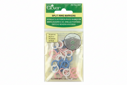 Split ring markers without black outline