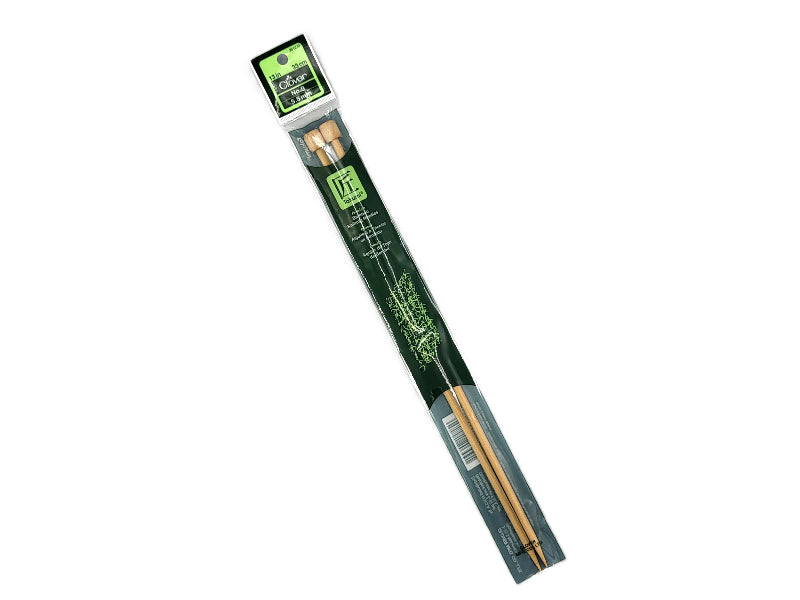 Clover Takumi Bamboo Single Point Knitting Needles 13in to 14in 9 5.5mm front