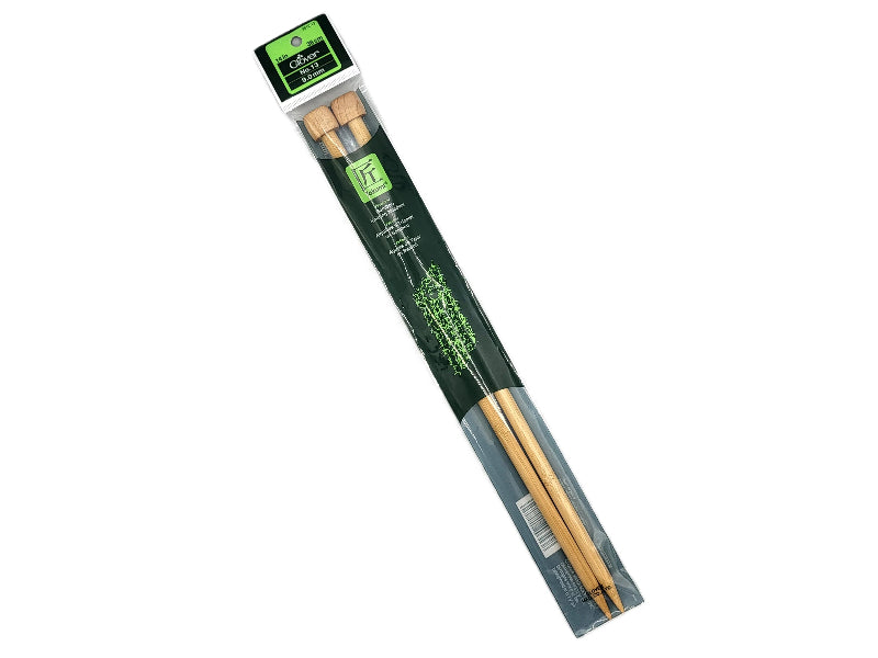 Clover Takumi Bamboo Single Point Knitting Needles 14in 13 9mm front
