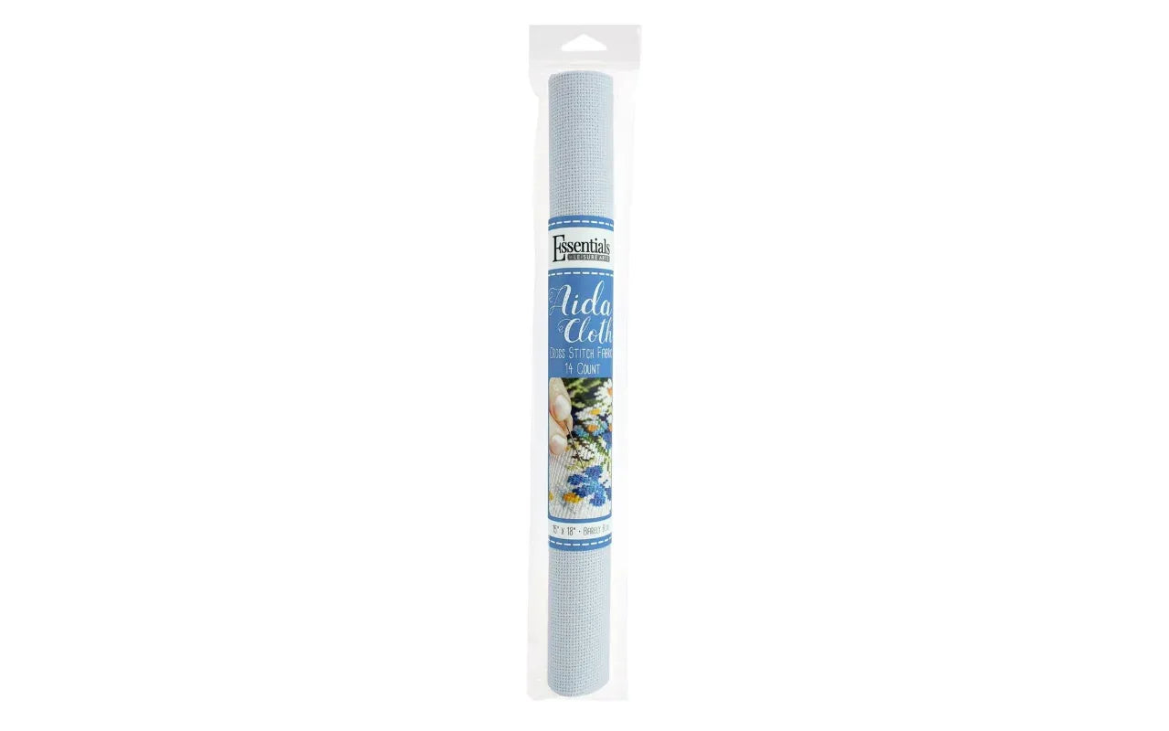 Barely blue cross stitch aida fabric, 14ct 15x18"