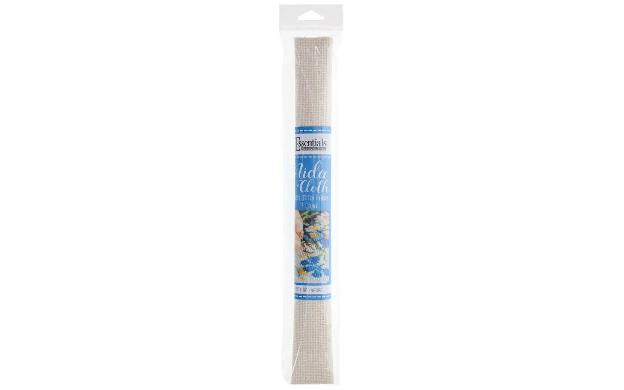 Packaged white cloth with a blue label on a white background