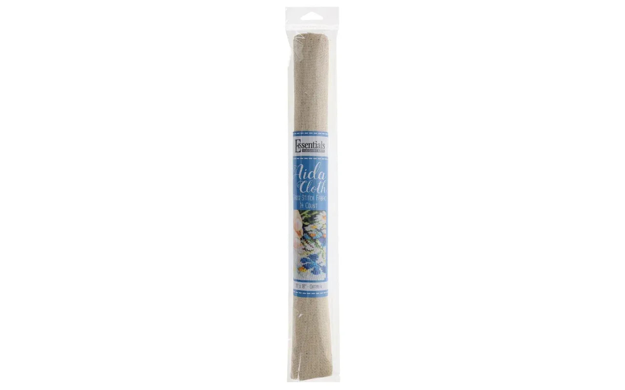 speckled light colored cross stitch aida fabric, 14ct 15x18"