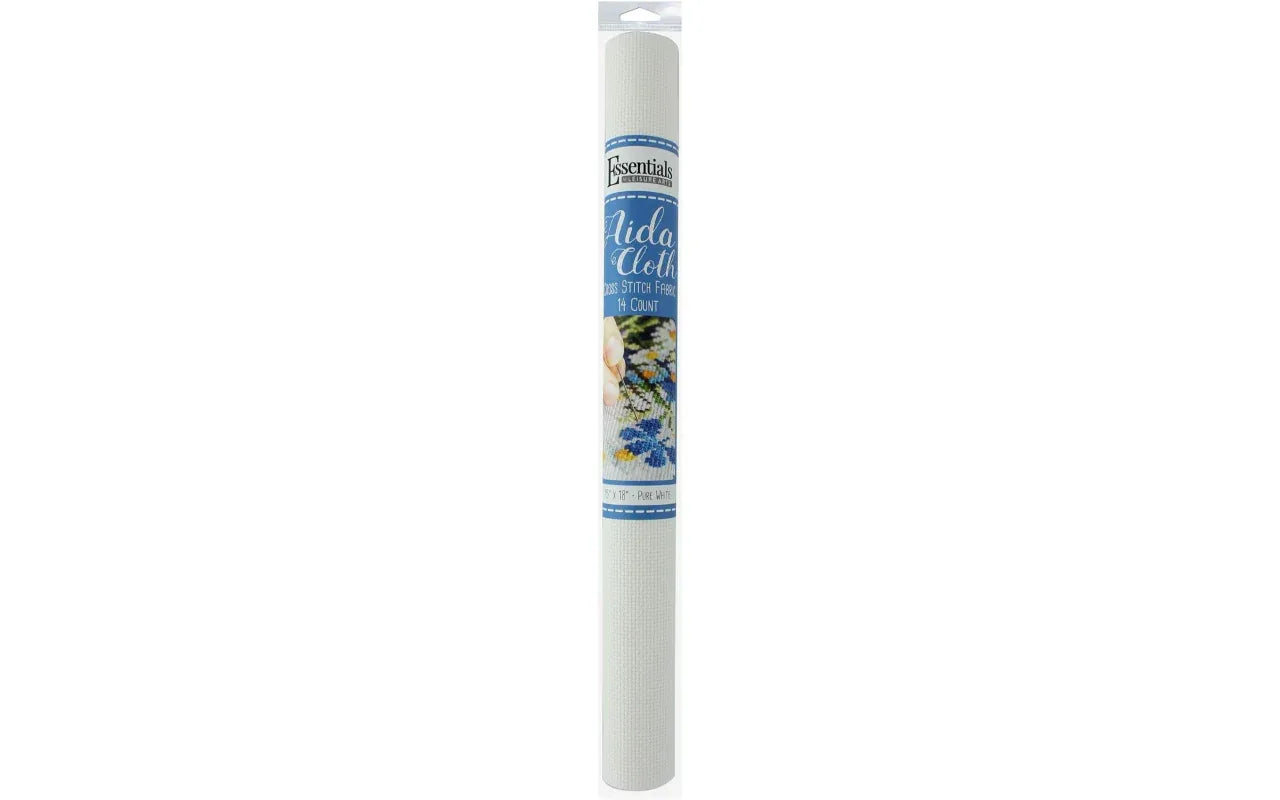pure white cross stitch aida fabric, 14ct 15x18"