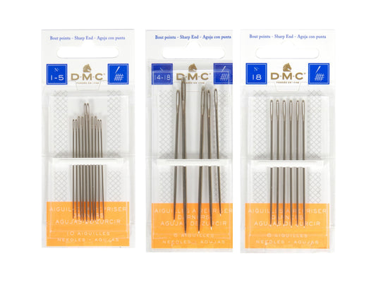 DMC Darners Hand Needles - Long Sharp Needles for Embroidery & Yarn