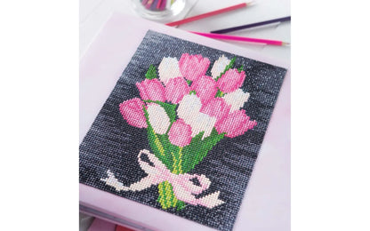 Diamond Art Flowers Painting Book – 10 Floral Charts | Leisure Arts
