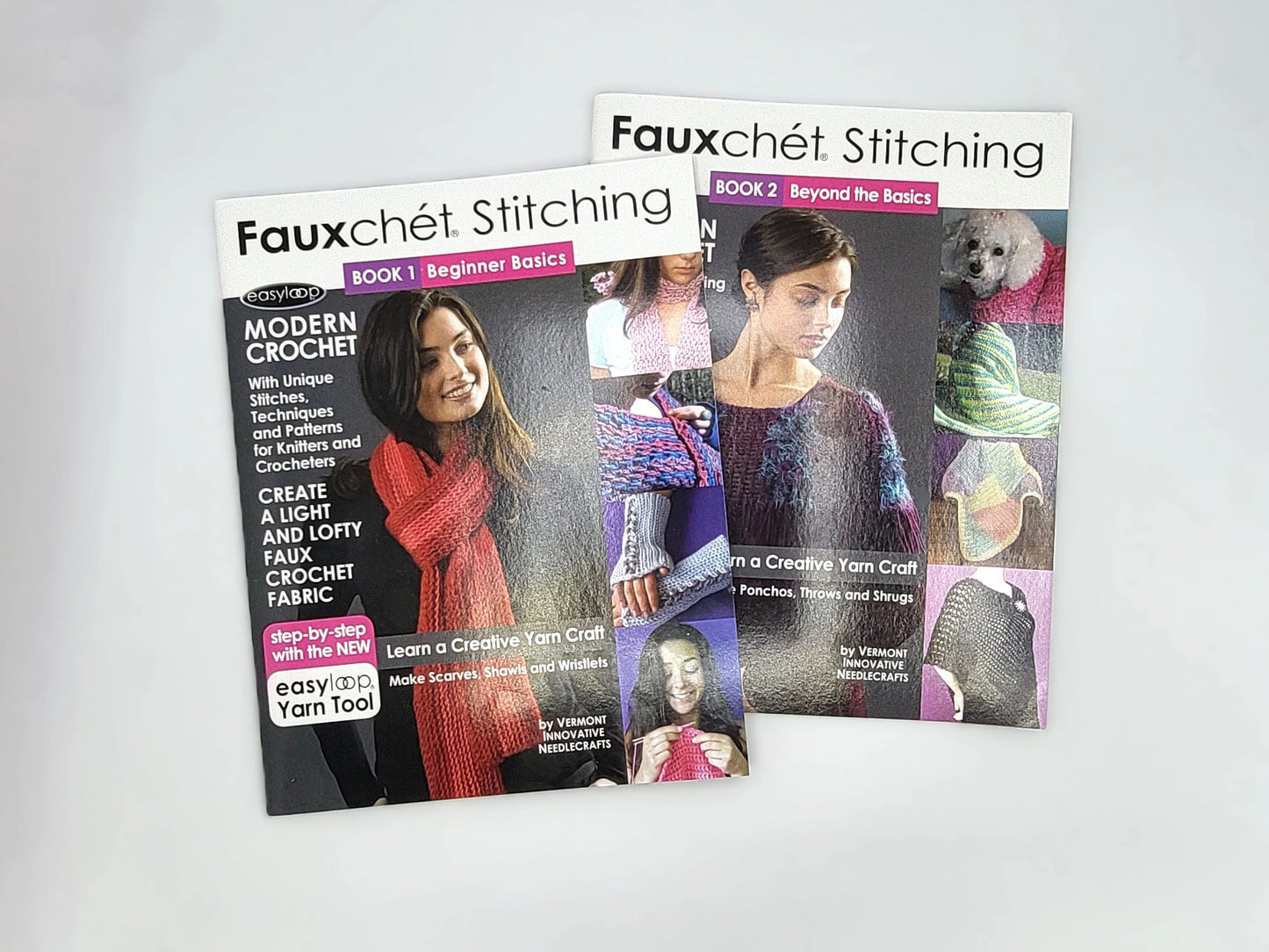 Fauxchet Stitching Books 1 & 2 – Complete Set | Vermont Innovative Needlecrafts