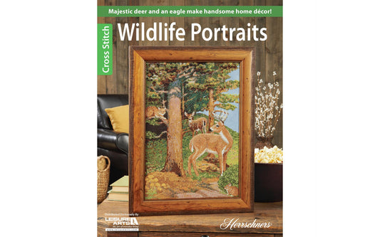 Wildlife Portraits Cross Stitch Book – Deer & Eagle Designs | Leisure Arts