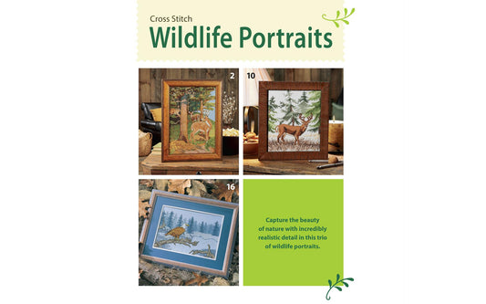 Wildlife Portraits Cross Stitch Book – Deer & Eagle Designs | Leisure Arts