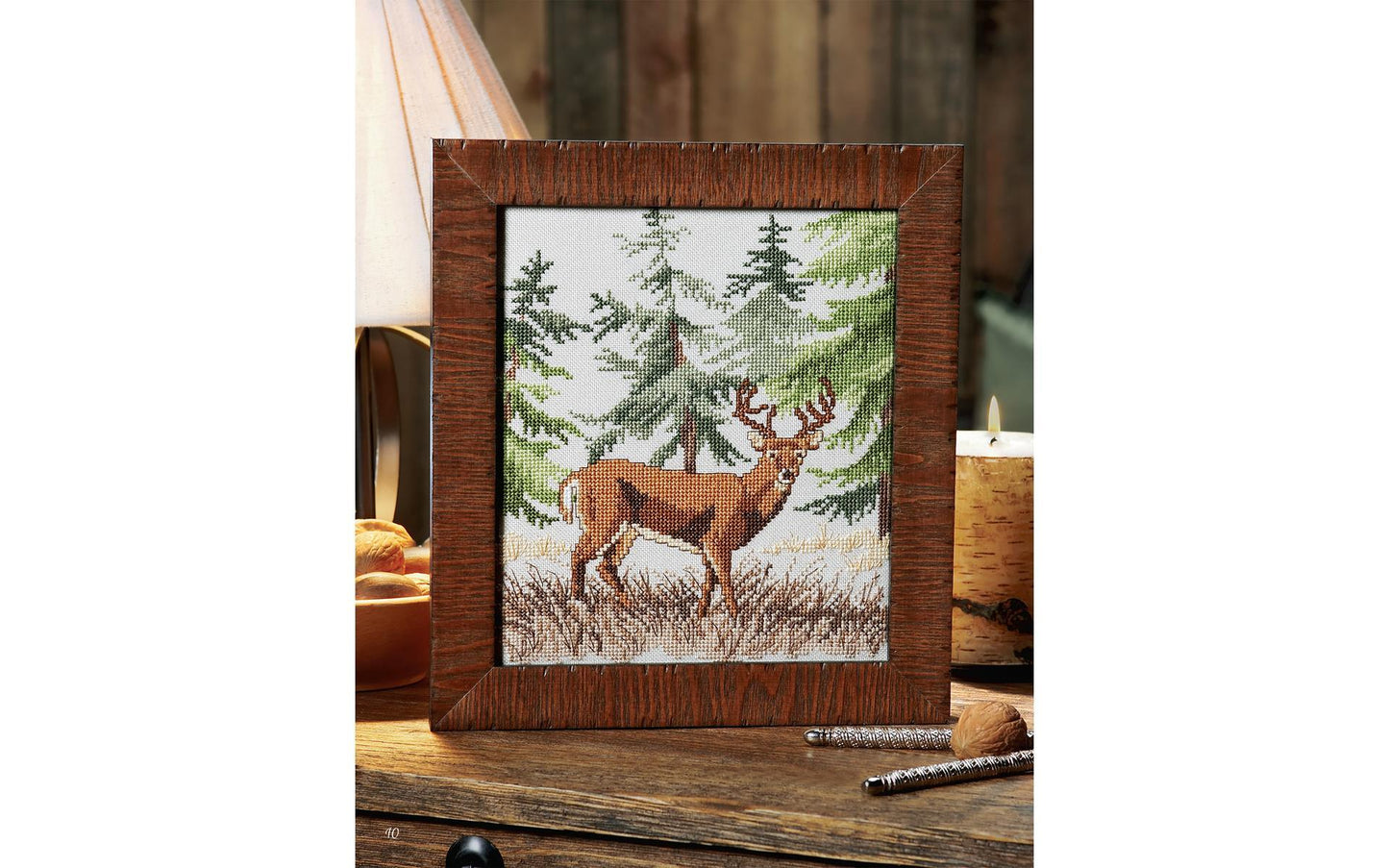 Wildlife Portraits Cross Stitch Book – Deer & Eagle Designs | Leisure Arts