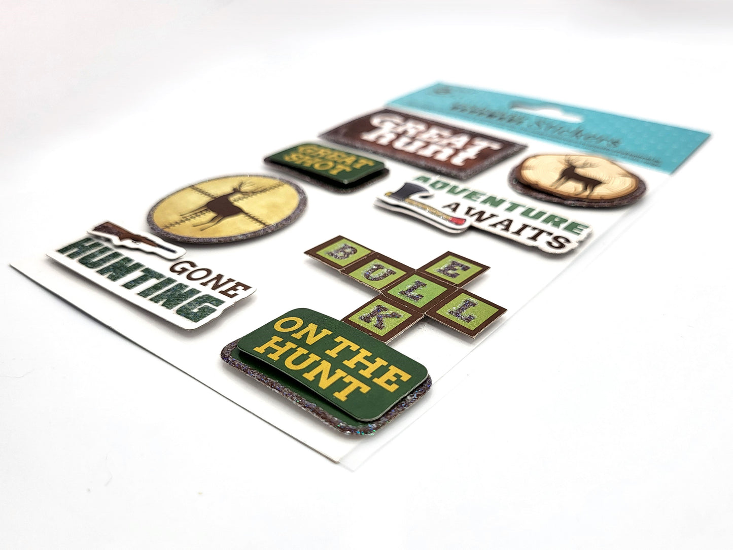 Little Birdie Hunting Adventure Stickers - 13 Pack Self-Adhesive Embellishments