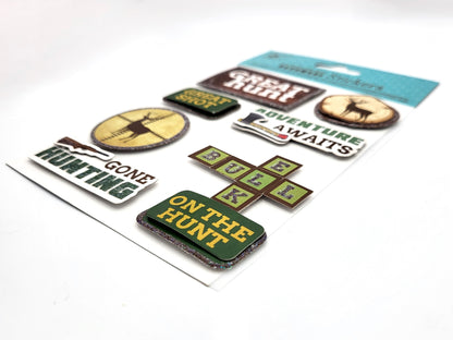 Little Birdie Hunting Adventure Stickers - 13 Pack Self-Adhesive Embellishments