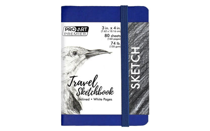 Pro Art Premium Travel Sketch Book — White 74lb, 80 Sheets