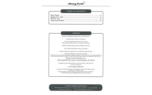 Happy Ever After Cross Stitch Book – 4 Wedding & Anniversary Designs | Stoney Creek