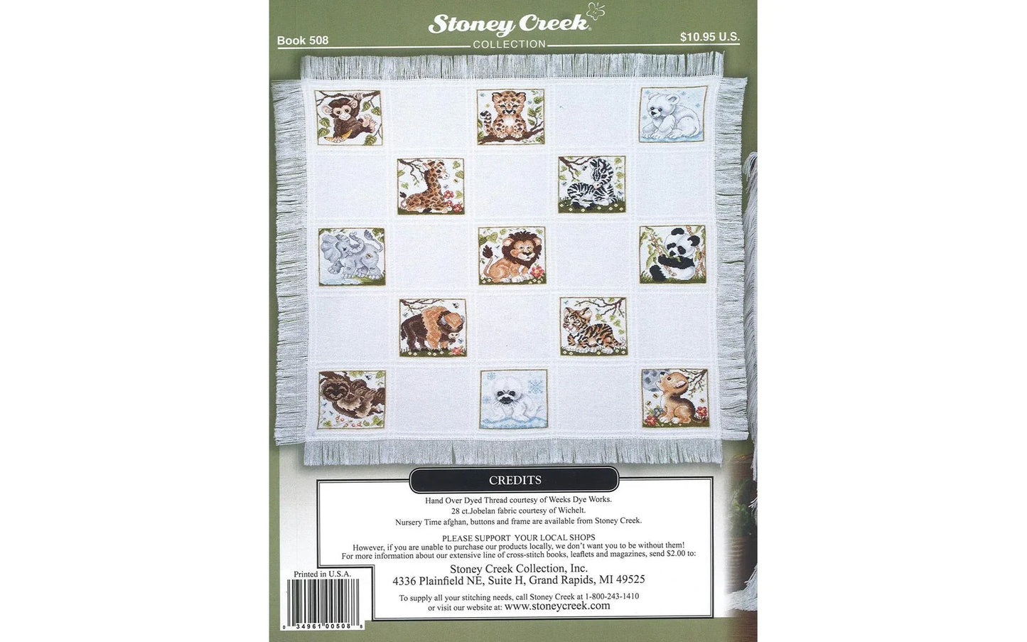 Protected Babies Cross Stitch Book – 13 Baby Animal Patterns | Stoney Creek